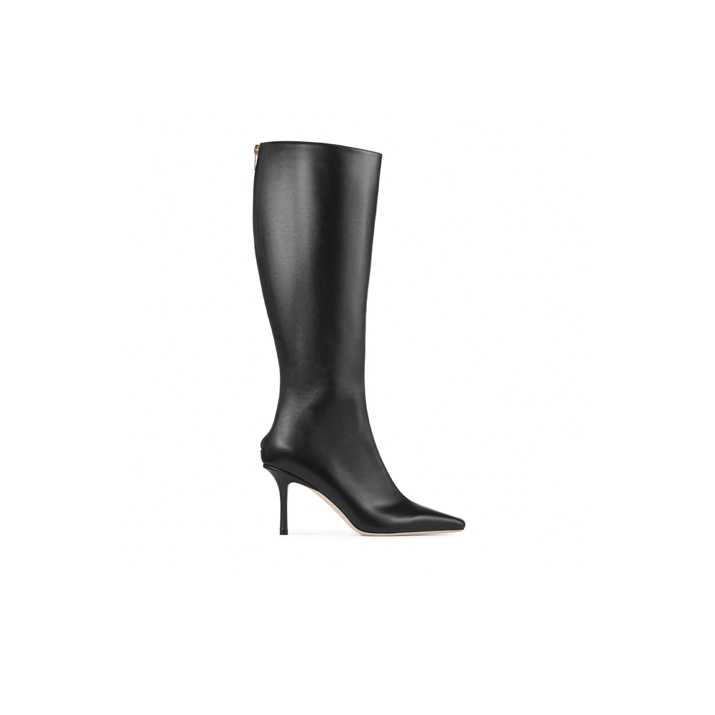 Ji*y Ch* agathe knee boot 85 black calf leather knee-high boots agathekb85ltc